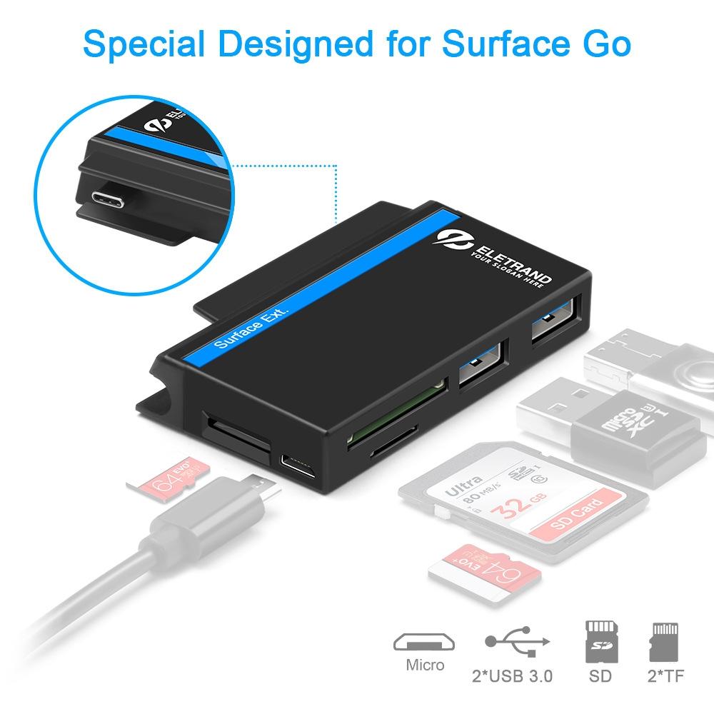 2-In-1 Usb Hub For Microsoft Surface Go
