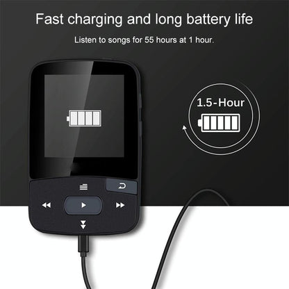 Sporty Bluetooth Mp3 Player 8Gb Clip Mini With Screen Fm Recording E Book Pedometer