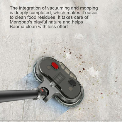 Electric Wet Dry Mopping Head with Water Tank for Dyson V15 - 6pcs Rag