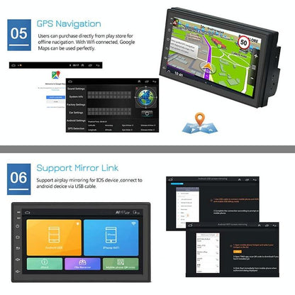 7 Inch Android Navigation Wifi 1 + 32G Gps Bluetooth Car Mp5 Player