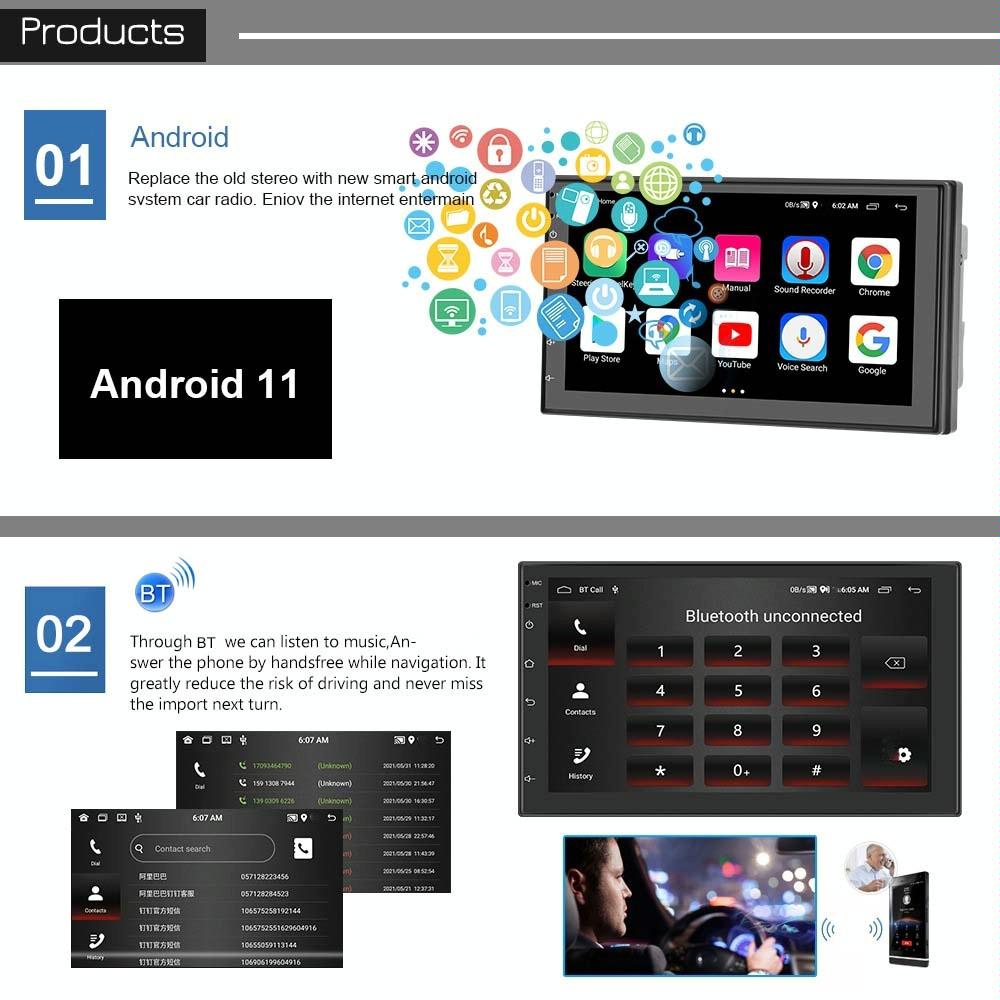 9 Inch Android Wifi Car Navigation Reversing Video Player - 2 + 32G