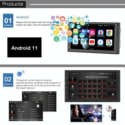 9 Inch Android Wifi Car Navigation Reversing Video Player - 2 + 32G