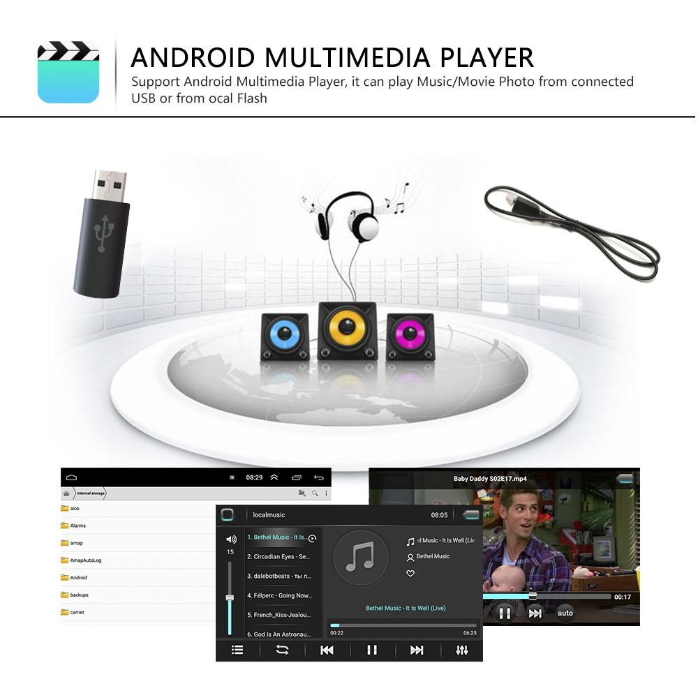 7 Inch Android Car Navigation Player With Wireless Carplay - 1 + 16G