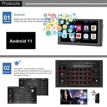 7 Inch Android Wifi Car Navigation Reversing Video Player - 2 + 32G