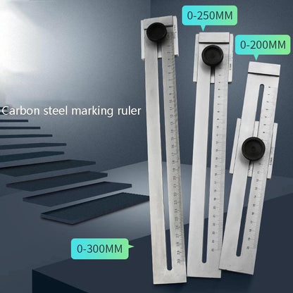 Portable Woodworking Scribing Ruler - 0-200mm