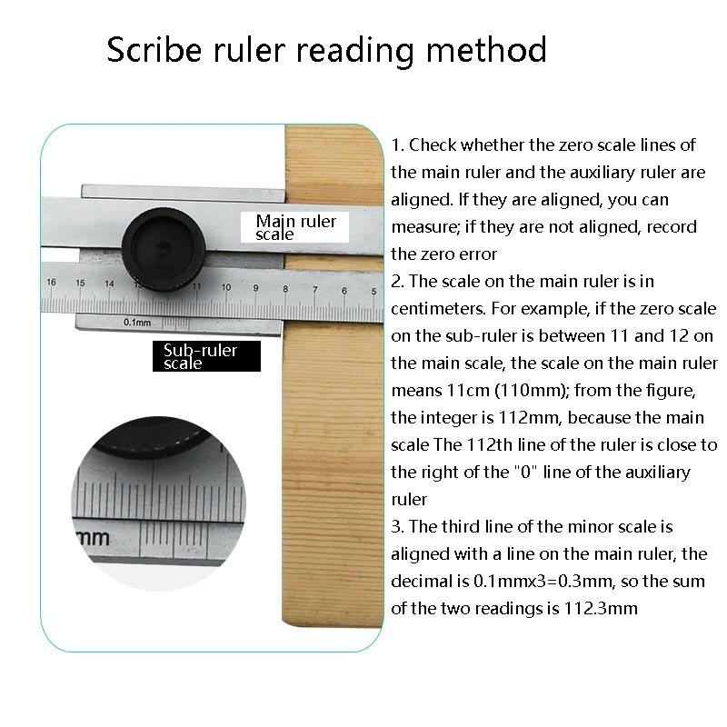 Portable Woodworking Scribing Ruler - 0-200mm