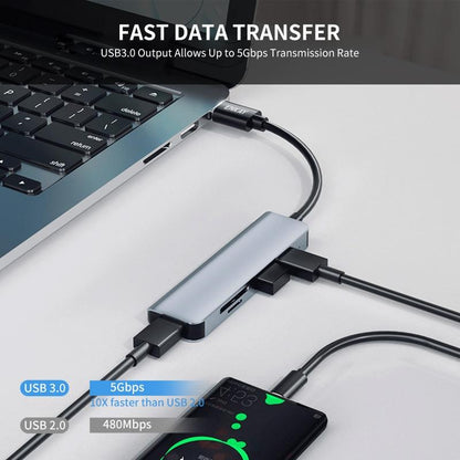 5-In-1 Usb 3.0 Docking Station With Sd / Tf Card Reader