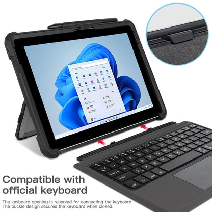 Transparent Acrylic Hand Shoulder Strap Case for Microsoft Surface Pro 8