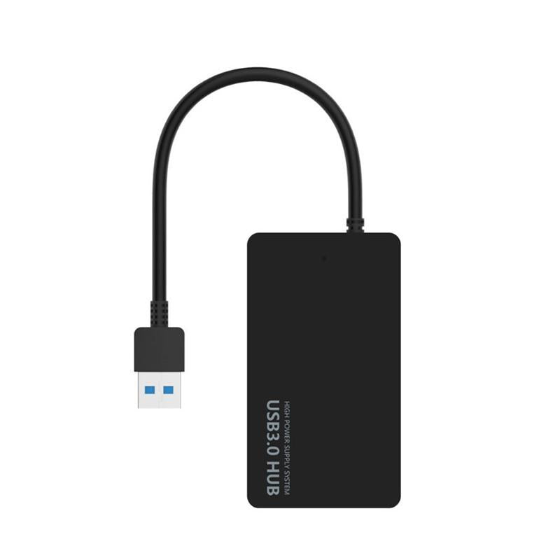 4-Port Usb Adapter Cable High-Speed Docking Station & Multi-Interface Hub Black