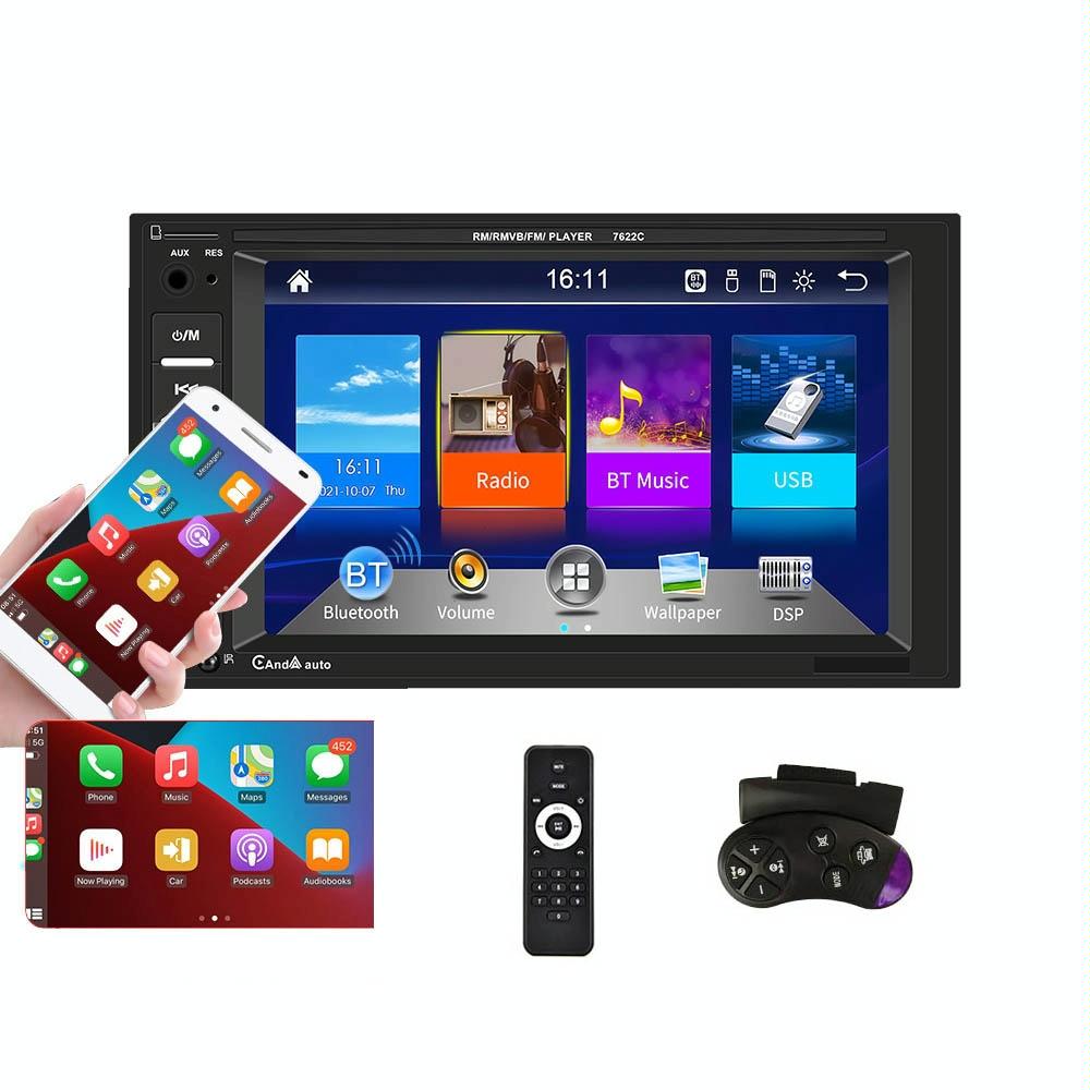 6.2 Inch Dual Spindle Hd Car Mp5 Player With Carplay - Universal Fit