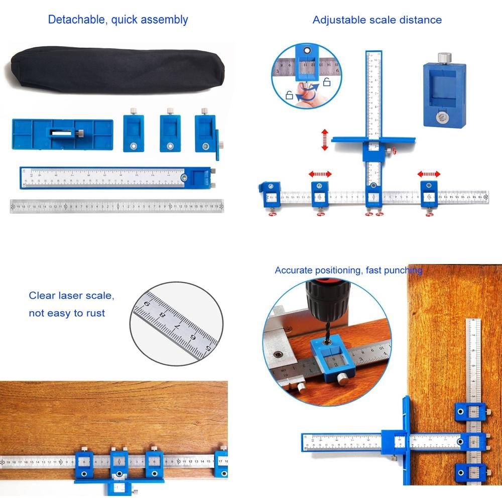 Aluminum Punch Locator for Cabinet Door Holes