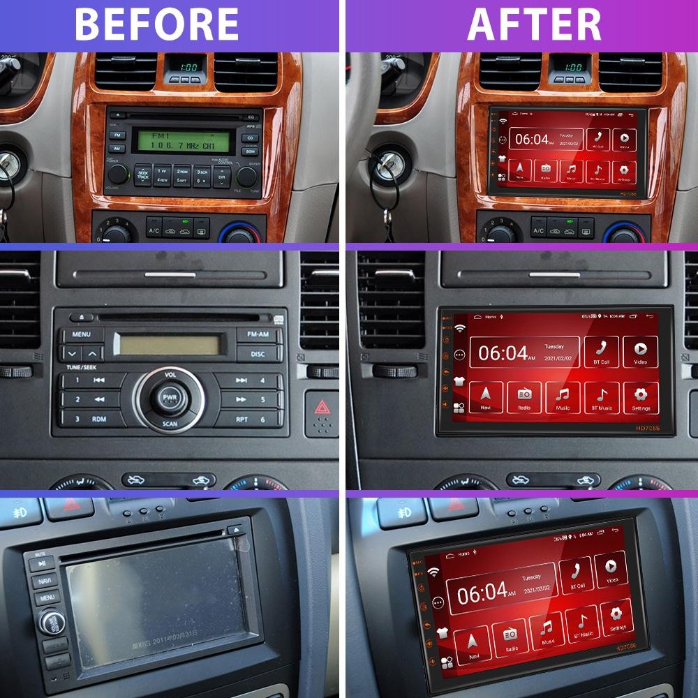 7 Inch Android Navigation Wifi Vehicle Central Control Screen - 2 + 16G