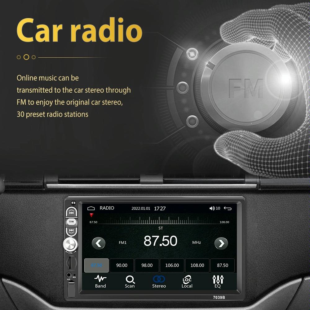 7 Inch Mp5 Bluetooth Carplay Player With Reversing Image - Universal Wired Integration