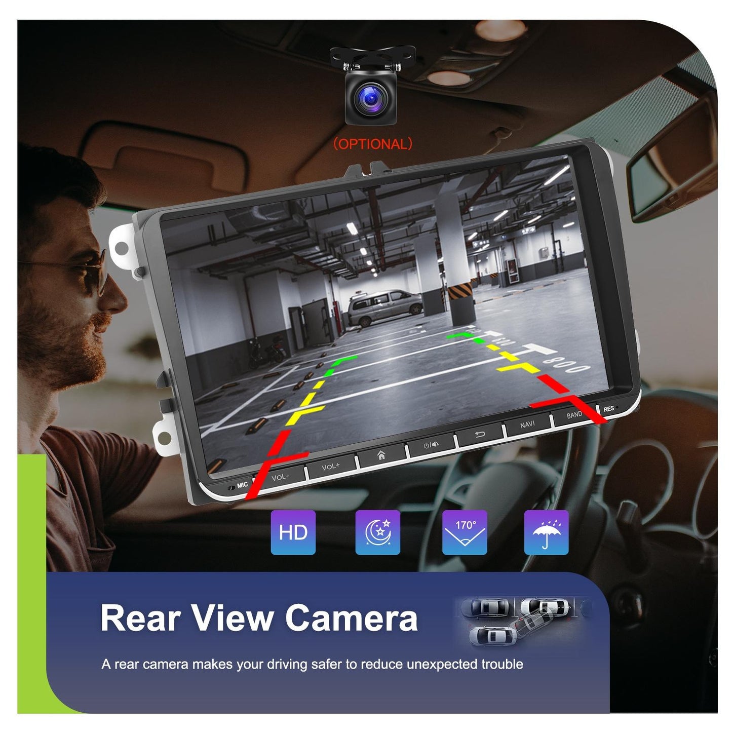Android 13 Multimedia Player For Vw - 4 + 64G - 9-Inch