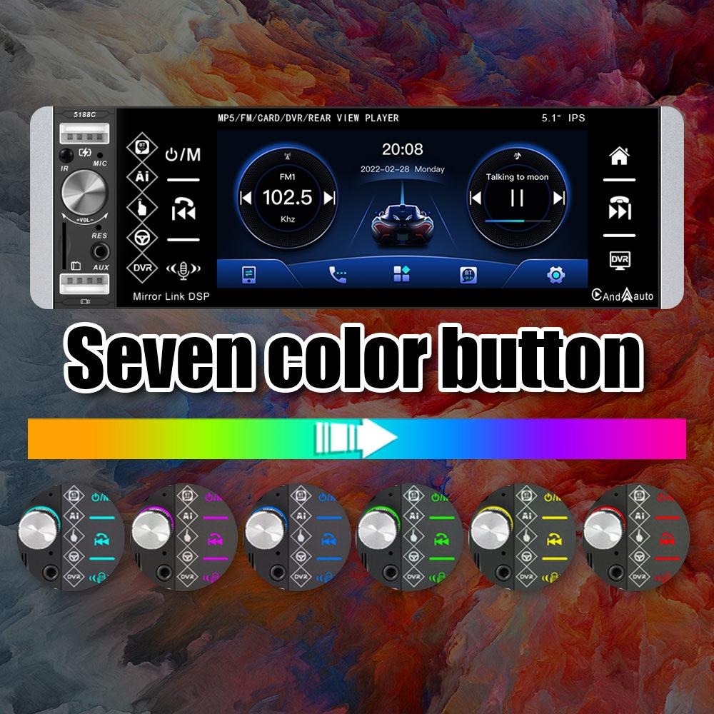 5.1 Inch Ips Capacitive Carplay Player - Single Button Control