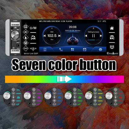 5.1 Inch Ips Capacitive Carplay Player - Single Button Control