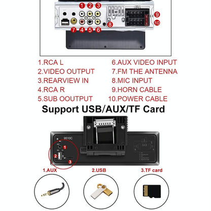 9.5 Inch Carplay Mp5 Player - Standard Size