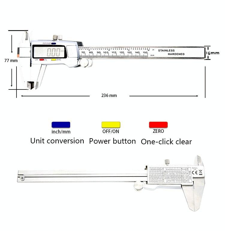 Stainless Steel Digital Caliper - Electronic - 04