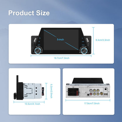 5 Inch Car Multimedia Player - Mirror Link / Steering Wheel Control - Standard