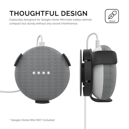 Smart Speaker Wall Bracket for Amazon Echo Dot 3 - Black by Ahastyle - For Google Home Mini Black