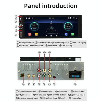 Universal Bluetooth Car Radio With Android Navigation - 1 + 32G Memory - 1 + 32G
