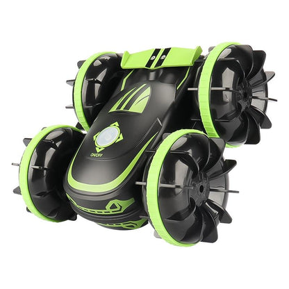 Amphibious Vehicle with Dual 2.4g Remotes - Green / Blue
