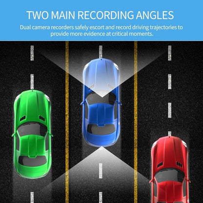 High Definition Car Wifi Dash Cam with Night Vision - 2k - Dual Recording 2K+720P