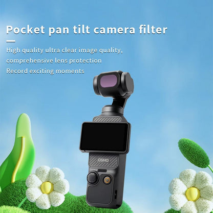 Zb Camera Lens Filter for Dji Pocket 3 - Streak Drawing - Streak Drawing Blue
