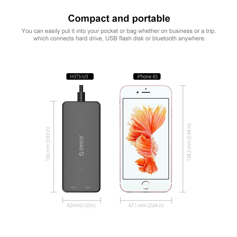 Usb3.0 Hub With Card Reader Orico H3Ts-U3