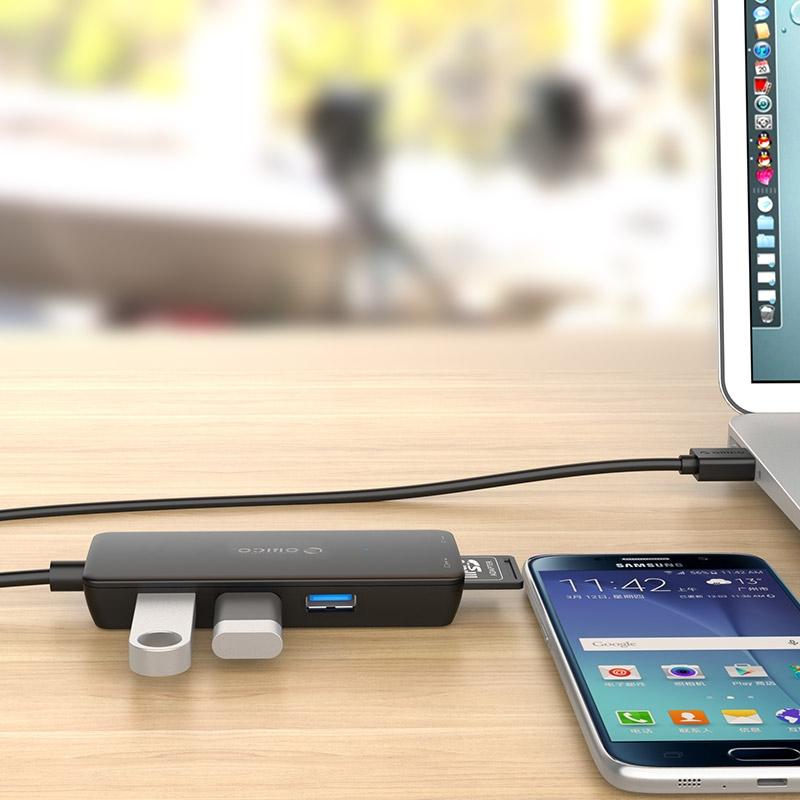 Usb3.0 Hub With Card Reader Orico H3Ts-U3