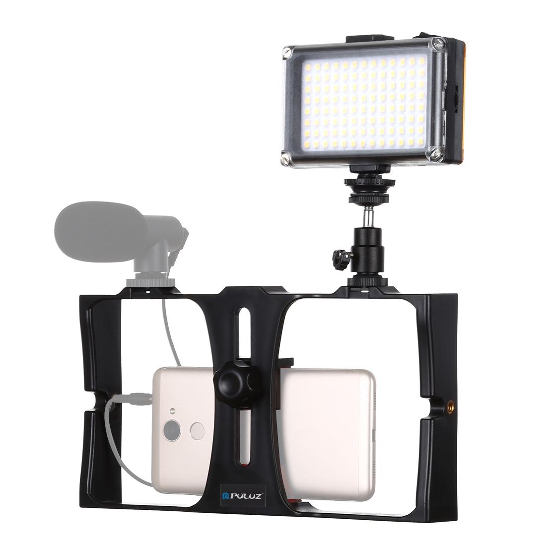 Vlogging Live Broadcast Led Selfie Light Kit With Tripod Head - Blue