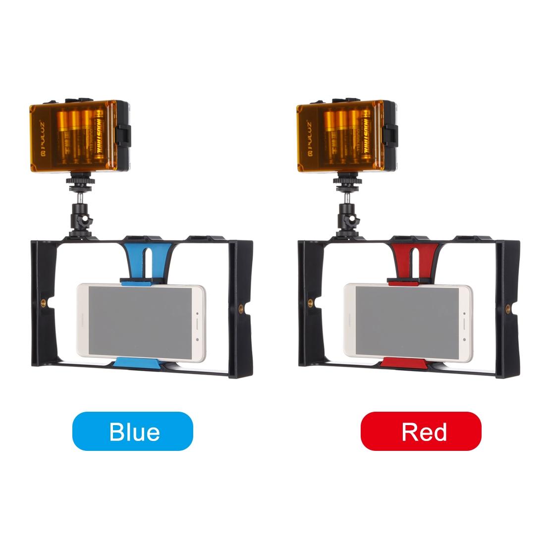 Vlogging Live Broadcast Led Selfie Light Kit With Tripod Head - Blue