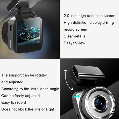 Hd Dual Lens Night Vision Driving Recorder - Hidden Design