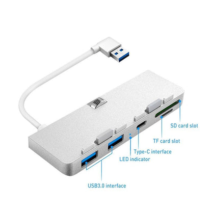 Type-C + Usb3.0 + Sd / Tf Card Reader Hub Adapter