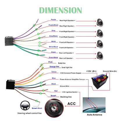 7 Inch Car Mp5 Player W / Fm Tf Bluetooth & Remote - Fits Most Vehicles