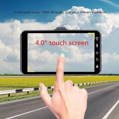1080p Dual-recording Driving Recorder with Night Vision and Loop Recording