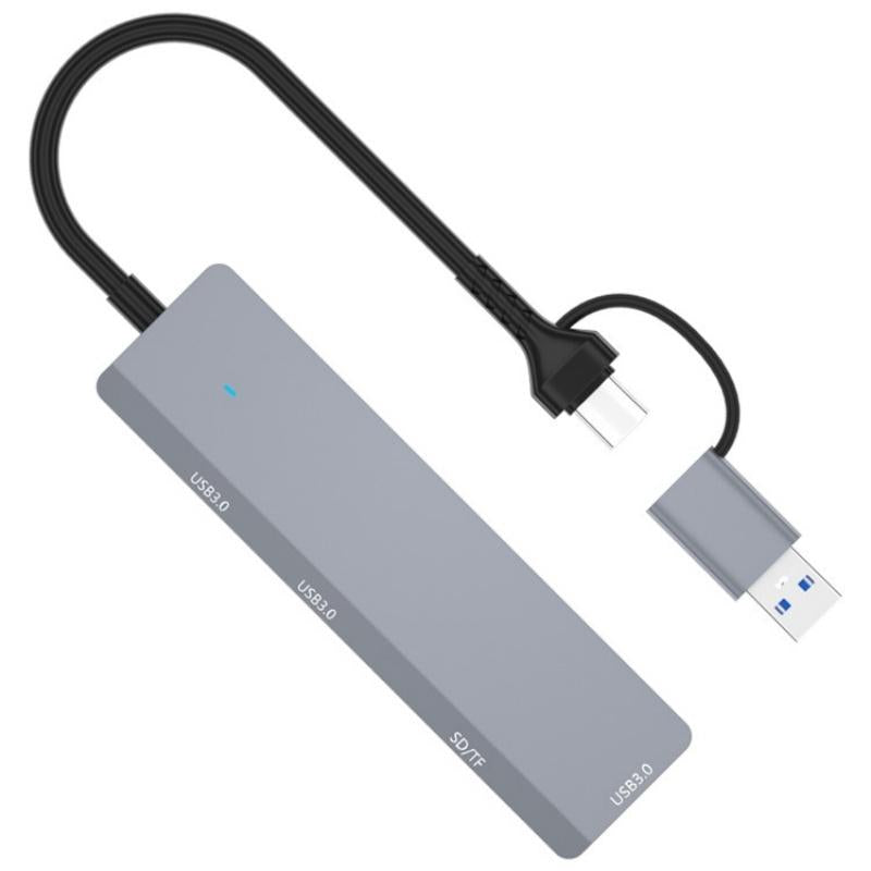 3-Port Usb Hub With Type-C & Sd / Tf Slots