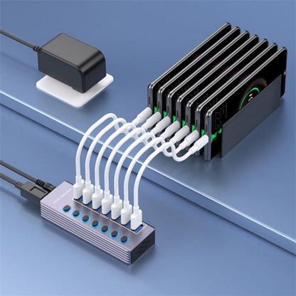 7-Port Usb 3.0 Hub With Independent Switch