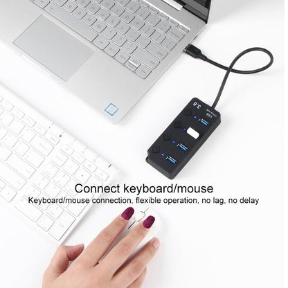 Usb 3.0 To 4 Usb 2.0 Splitter With Independent Switch