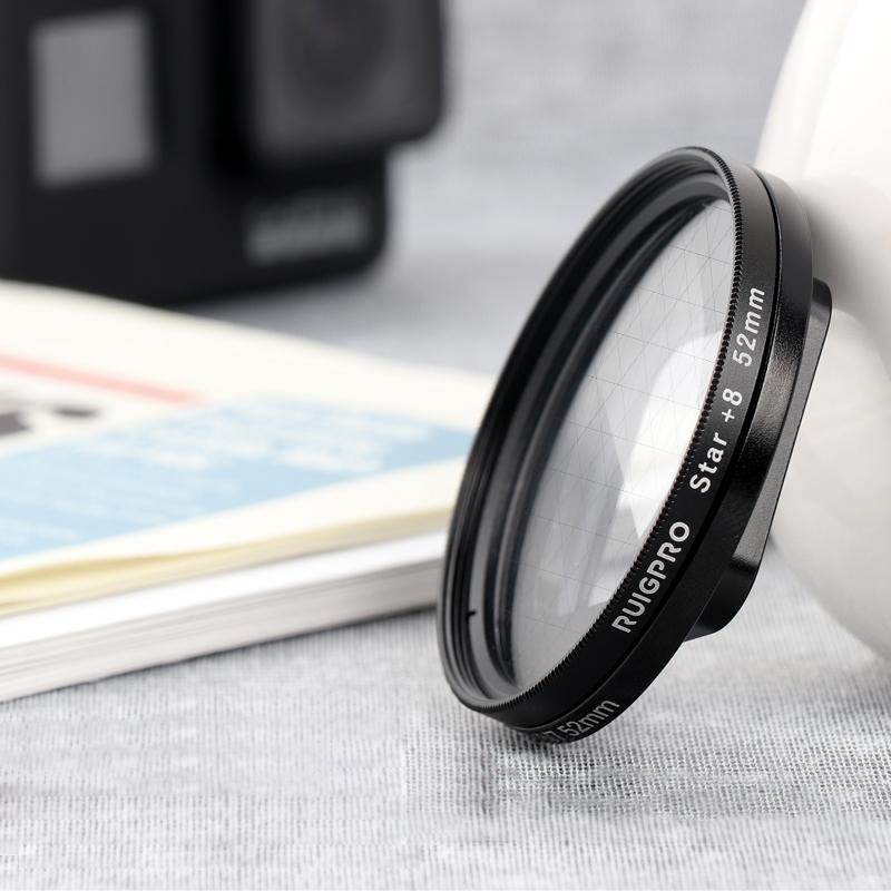 52mm 8x Filter Kit for Gopro Hero 7 / 6 / 5 with Adapter and Lens Cap