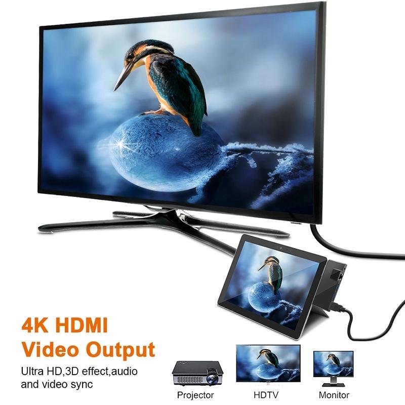 Type-C To Usb3.0 / Hdmi / Rj45 Hub For Surface Pro Go
