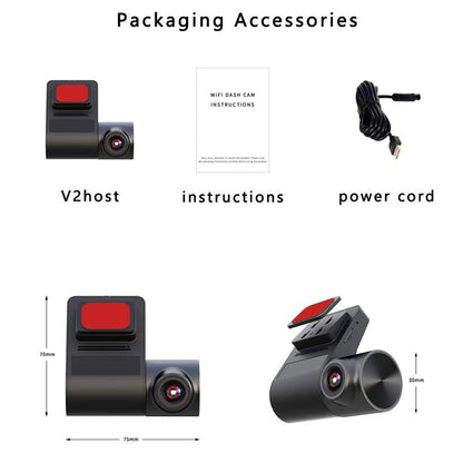 Hd Wifi Adas Driving Recorder with Usb Port