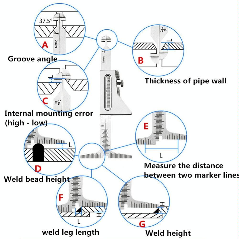 Weld Seam Welding Gauge - Wrong Side Ruler