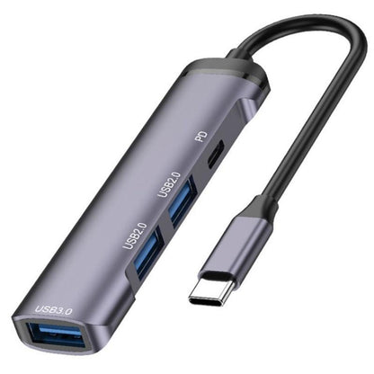 Aluminum Multi-Port Usb-C Adapter Hub
