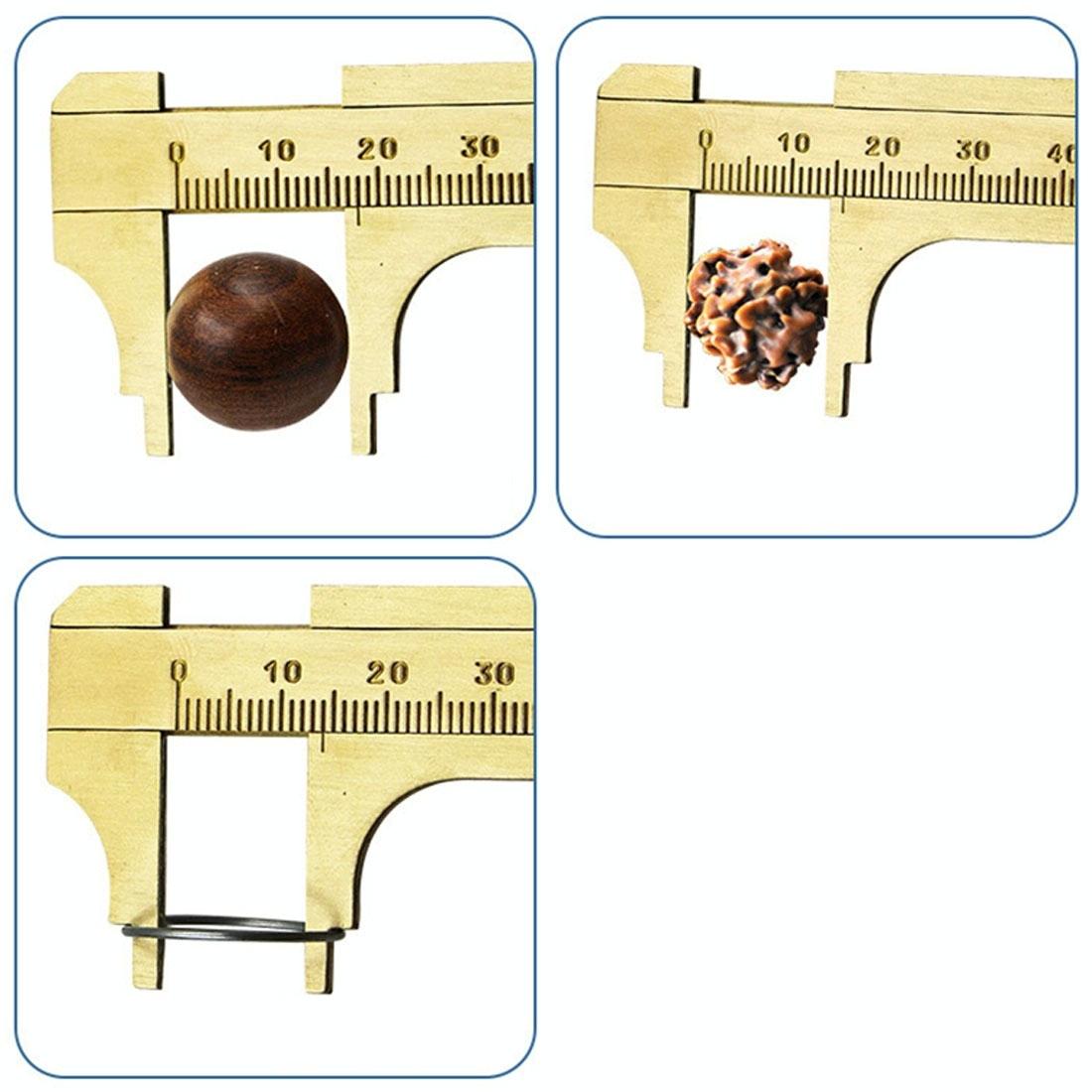 Mini Brass Sliding 80mm Vernier Caliper for Jewelry Measurement