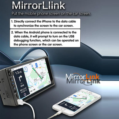 7 Inch Hd Car Mp5 Player With Wired Carplay Fm Bluetooth & Tf Card