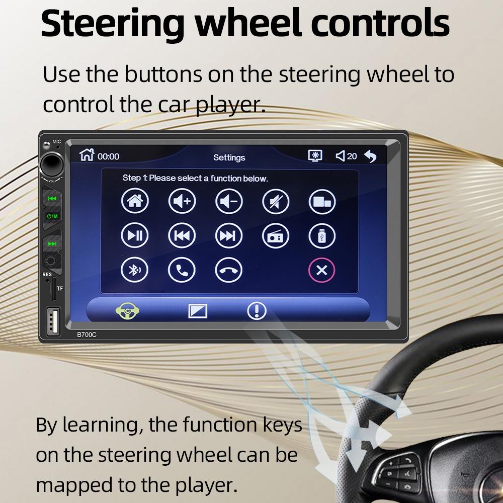 7 Inch Hd Car Mp5 Player With Wired Carplay Fm Bluetooth & Tf Card