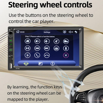 7 Inch Hd Car Mp5 Player With Wired Carplay Fm Bluetooth & Tf Card