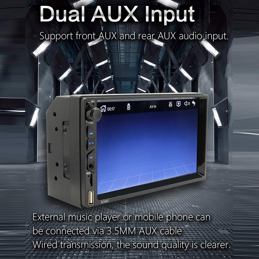 7 Inch Hd Car Mp5 Player With Wired Carplay Fm Bluetooth & Tf Card