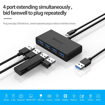 4-Port Usb 3.0 Hub With 100Cm Cable